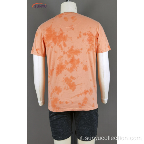 T-shirt tinta a maniche corte da uomo